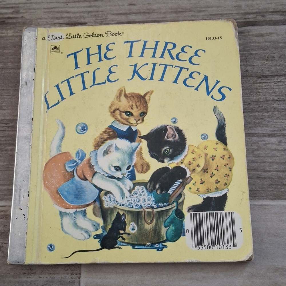 The Three Little Kittens A First Little Golden Book Hardcover. See Pics.